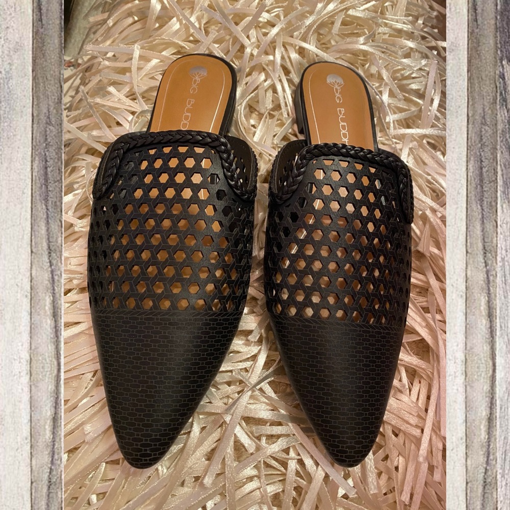 Big Buddha Black Slip On Loafers